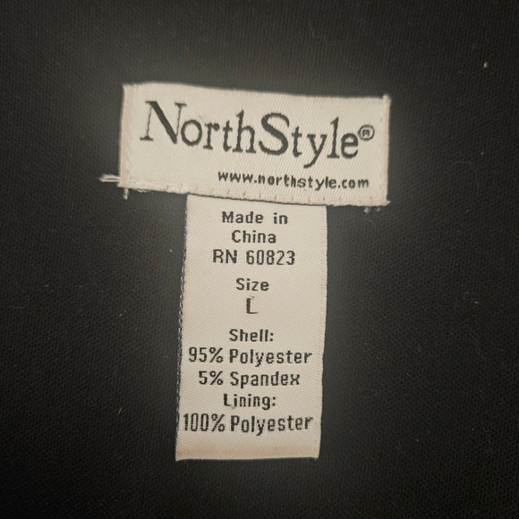 North‎ Style Classic Black and White Midi Dress Large Geometric Work Office - Picture 4 of 7